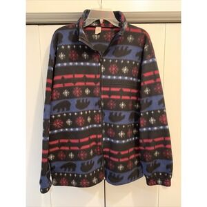 VTG POLARTEC Full Zip Winter Bear/Snow Men's Fleece Jacket Made In USA ~ Sz M